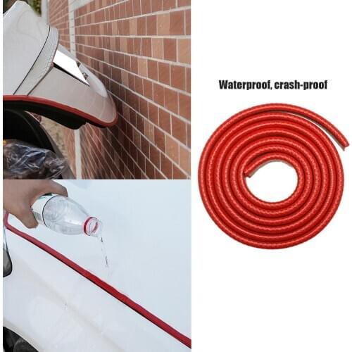 Universal Car Door Edge Anti Collision Strip Excellent Durable PVC Inlaid Stainless Steelwith Steel Disc Scratch Protector