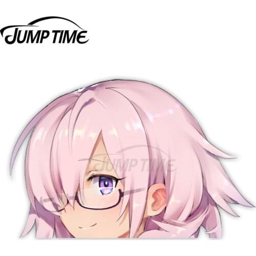 Jump Time Fate Grand Order Mash Kyrielight (Shielder) 21 6.6 Big Head Anime Peeker Vinyl Decal Waifu Kawaii Girl Car Stickers