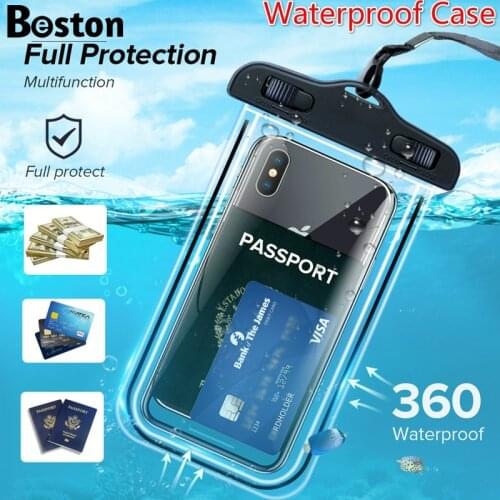 2021 Swimming Bags Waterproof Phone Case Water proof Bag Mobile Phone Pouch PV Cover for iPhone 11 Pro Xs XR X 8 7 Galaxy S10