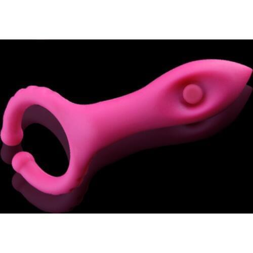 Waterproof Silicone Vibrator Penis Ring Vibrating with Clitoral Stimulator Reusable Delay Lasting Cock Ring Sex Toys for men