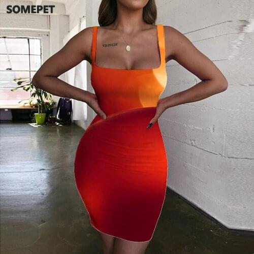 SOMEPET Christmas Dress Women red Halter Sleeveless pattern 3d Print Art Vestido Sexy Womens Clothing Club Vintage Korean Style