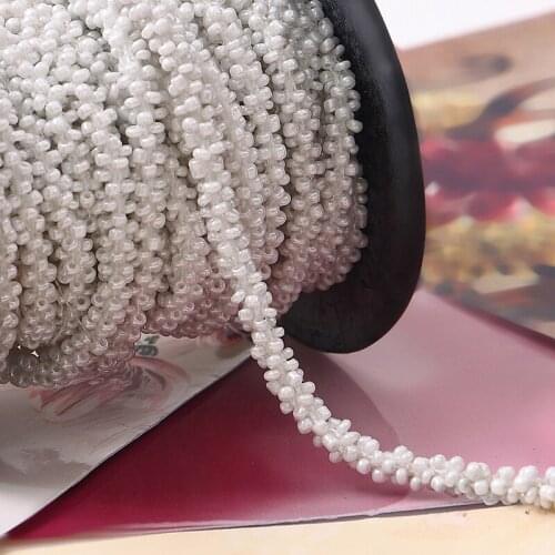 0.5m DIY Jewelry Material Acrylic Beads Weave Sew Beads Coarse Rope Hair Accessories Handmade Bowknot Jewelry Fitting