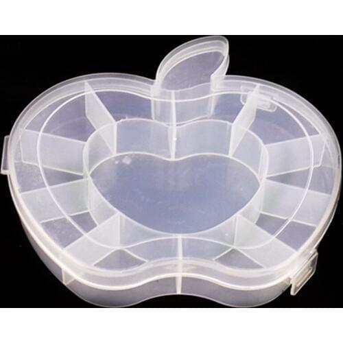 1PC Transparent Plastic Jewelry Ring Earrings Box Case 10 Compartment Storage Box Portable Organizer Storage Box EJF 0678