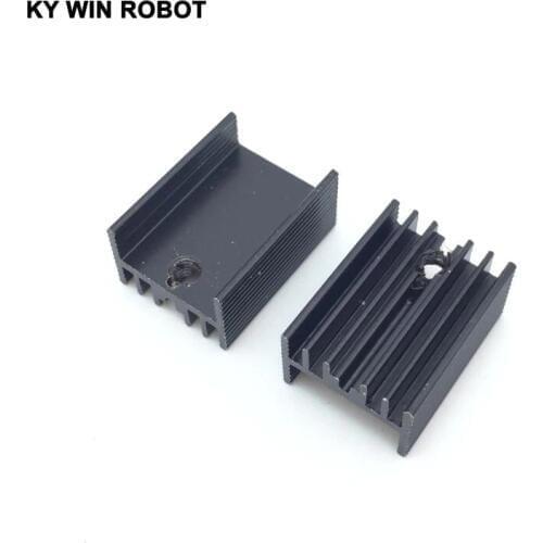 10pcs Free Shipping Aluminium TO-220 Heatsink TO 220 Heat Sink Transistor Radiator TO220 Cooler Cooling black 20*15*10MM
