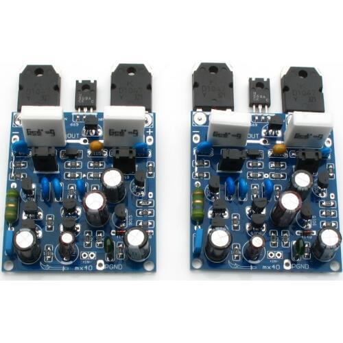 2 PCS MX40 100W + 100W 4ohm KD1047 / KB817 Power Stereo Class AB Power Amplifier Board