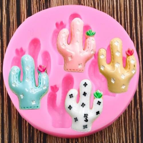 Cactus Silicone Molds Succulents Plaster Fondant Mold Cake Decorating Tools Candy Clay Chocolate Gumpaste Moulds