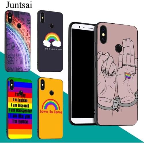 LOVE IS LOVE LGBT GAY PRIDE Case For Redmi Note 9 Pro 9S 8T 8 Pro 9A 9C For Mi 9 9T Note 10 Lite For POCO X3 Couqe