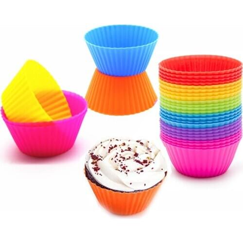 Clean Reusable Cupcake Liners Muffin Cups Silicone Cake Baking Cups