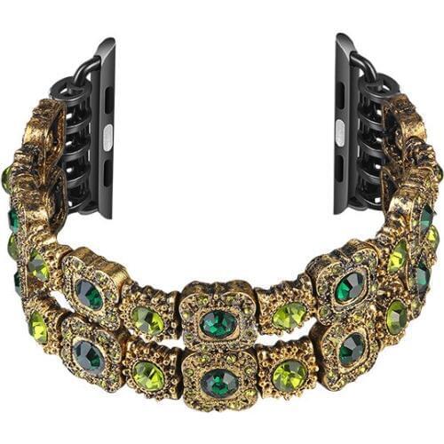 For Apple iWatch Wrist Bracelet Luxury Ladies Watch Band Hand Made By Jewelry Class Strap For Apple Watch Series 1 2 3 38mm-42mm