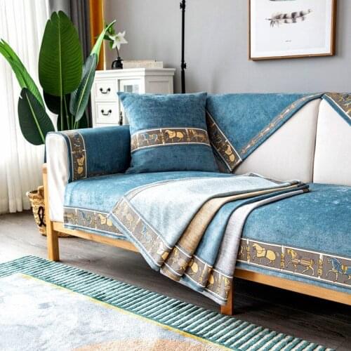 European Modern Chenille Sofa Cover Non-slip Sofa Towel Universal Nordic Couch Covers for Sofa Dust Protector Funiture Covers