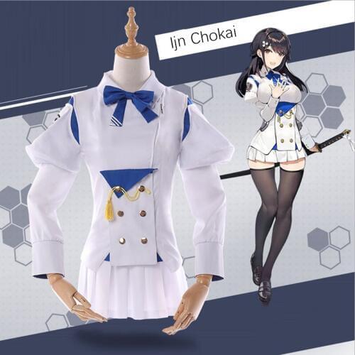 Game Azur Lane Cosplay Costume Ijn Chokair Cosplay Costume Military Uniform Halloween Carnival Party Women Customization