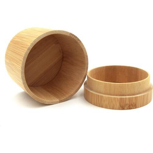 Round Wooden Watch Box Pure Bamboo Wood Vintage Watch Box for Men Women Birthday Gift LL@17