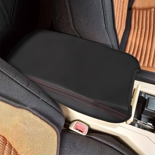 X Autohaux 4 Colors Microfiber Leather Center Console Lid Armrest Cover Skin with Elastic For 2007-2011 Toyota Camry