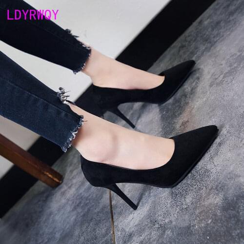 Замшевые туфли-лодочки LDYRWQY China At AliExpress