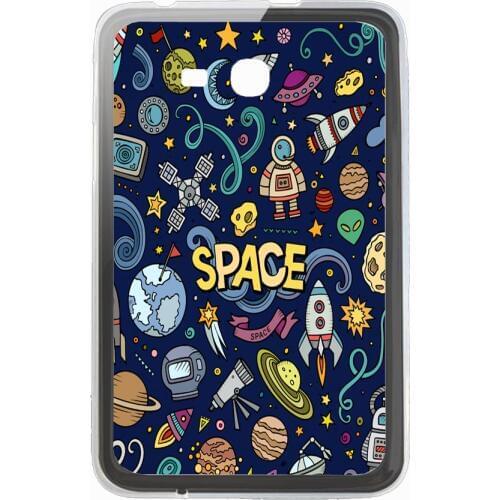 Soft TPU case for Samsung Galaxy Tab 3 lite 7.0 tab 3 V VE SM-T110 T111 T113 SM-T116NU painted transparent tablet back cover