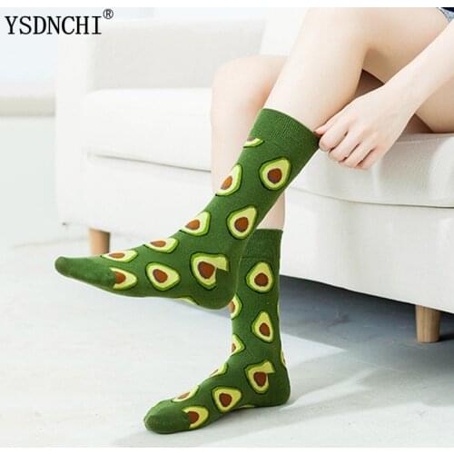 YSDNCHI Fashion Funny Socks Fashion Womens Personality Printed Sock Cartoon Fashion High Quality Autumn Cotton Warm Novelty Hot
