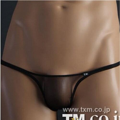 2015 Promosi merek baru Pria seksi tali seksi G string thong men.aru TM pria seksi pakaian, Pria seksi Net jernih Thong