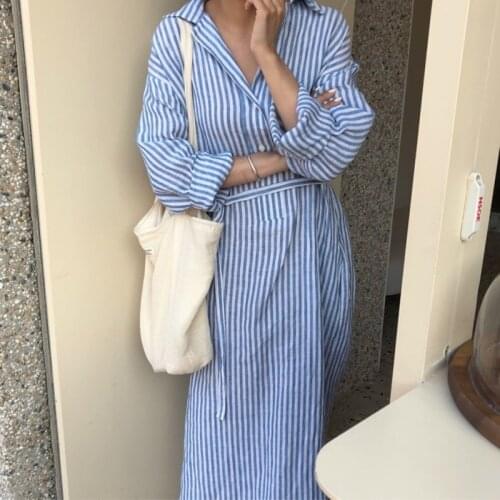 2021 New Summer Shirt Dress Evening Female Vintage Dress Party Oversize Long Sleeve Beach Women Dresses Robe Vestido Pure