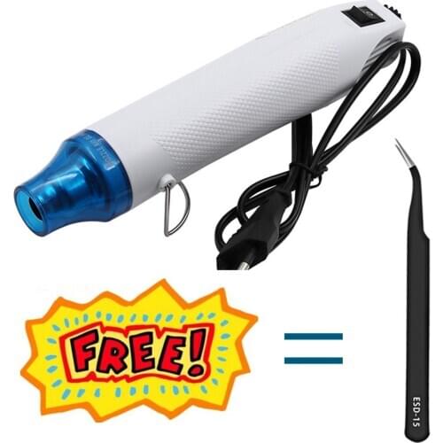 New DIY Hot Air Gun Power Phone Repair Tool Hair Dryer Soldering Supporting Seat Shrink Plastic Air Heat Gun With US/EU/UK Plug