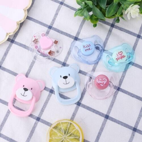 New 6 styles Magnetic Pacifier Accessories For Reborn Babies Doll Supplies