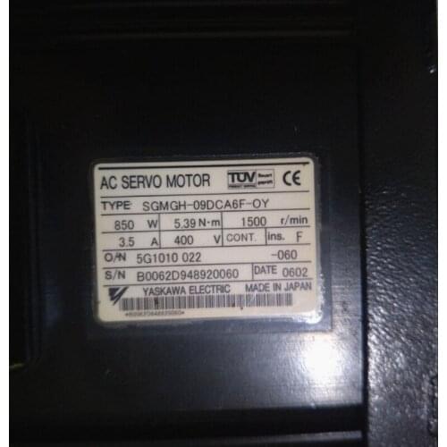 Used SGMGH-09DCA6F-OY Tested Working SGMGH-09DCA6F AC SERVO MOTOR
