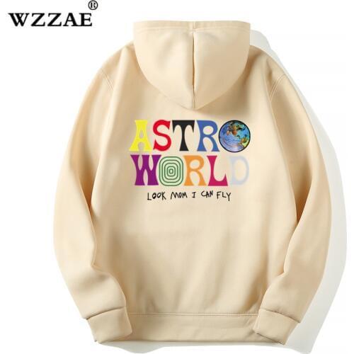 TRAVIS SCOTT ASTROWORLD WISH YOU WERE HERE HOODIES fashion letter ASTROWORLD HOODIE streetwear Man woman Pullover Sweatshirt