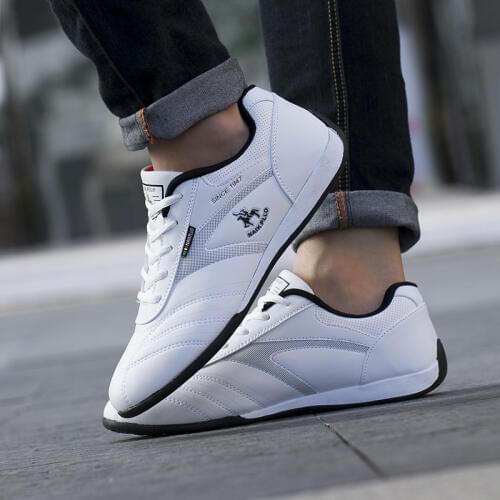 2020 Products Hot Sale Mens Low-Top Lace Up Shockproof Sneakers Comfortable Breathable Sports Outdoor Trend White Mens Shoes