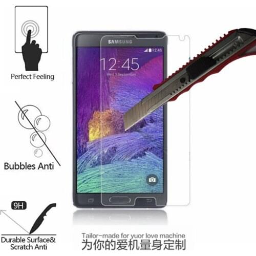 9H Tempered glass screen protector FOR Samsung galaxy Note2 note3 case note4 cover note5 note 2 3 4 5 case n9005 n9000 n9200