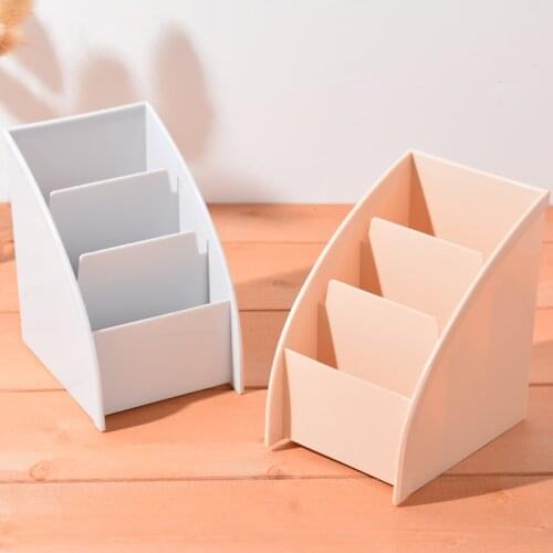 1PC Trapezoidal Design Stand Box Cell Phone Holder For Cosmestic And Small Items TV Remote Control Storage Box 13 x 11.5 x 8.5cm