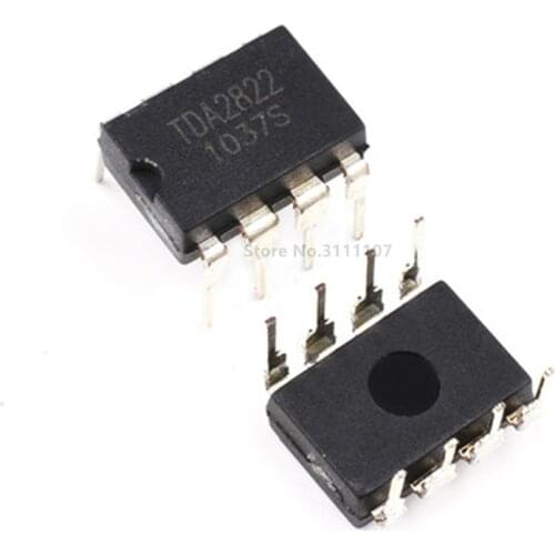 10PCS/LOT TDA2822M DIP8 TDA2822 2822M DIP Audio Power Amplifier IC