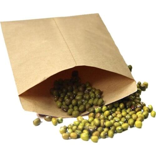 100PCS/Set Kraft Paper Bags Corns Wheat Rice Seeds Packaging Storage Bag Envelop Style Good Sealing 6x10CM