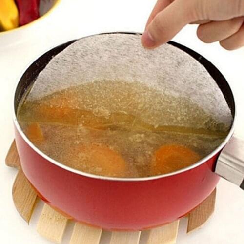 12pcs/lot Food Oil Paper Soup Membrane Pads Diameter 20cm Oil Absorbing Paper