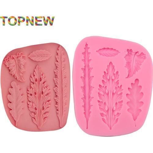 3D Leaf silicone mould fondant cake decorating tools silicone molds bakeware mould de silicona baking tools for cakes mold C3002