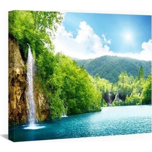 Natural scenery diamond embroidery lake full drill square diy Diamond painting Cross Stitch Rhinestone painting mosaic decor