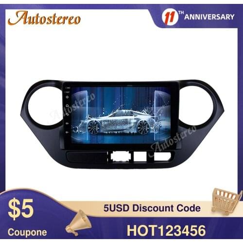 For Hyundai I10 2018-2019 LHD Auto Radio Stereo Multimedia Player Head Unit Android 10.0 64GB Car GPS Navigation Car DVD Player