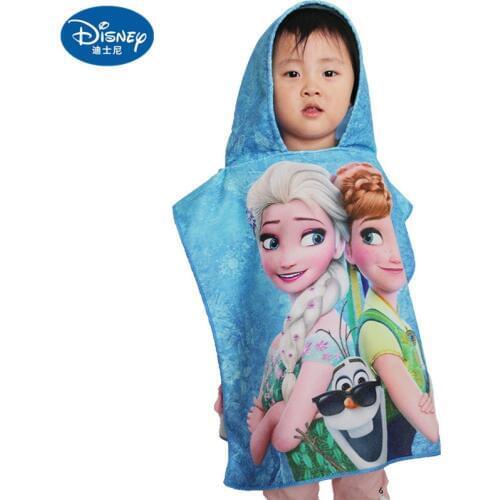 Summer Children Hooded Bath Towel beach towels Minnie Mickey mouse boy girl Cloak Bathrobe Cartoon Bathing beach swimming