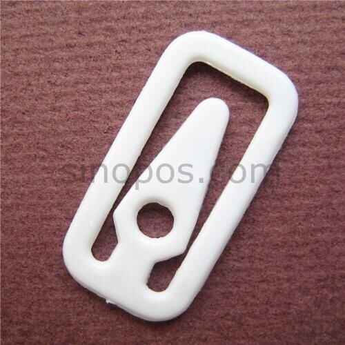 Free Shipping Plastic Shirt Clips, square clear white underwear pants garment dress clip, packaging back fastener clothes pegs