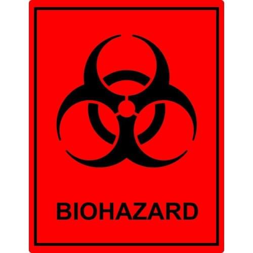 BioHazard Decal Sticker Bio Hazard Waste Material Made To Last High Quality Stickers for Cars, Motos, Laptops, Industry
