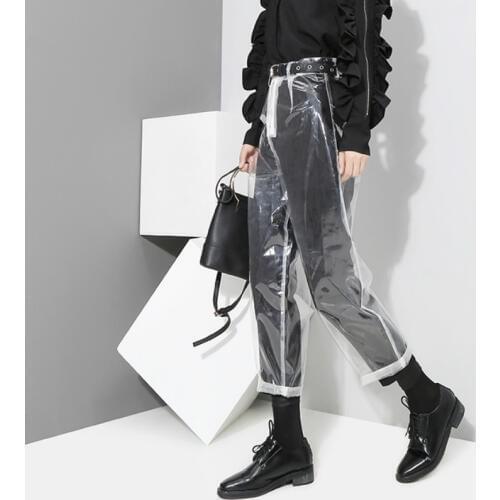 2020 Slim Autumn Winter Clothes Trousers Women Streetwear Casual Pants Punk High Waist Bottoming Pants Women Straight Pants Cd6