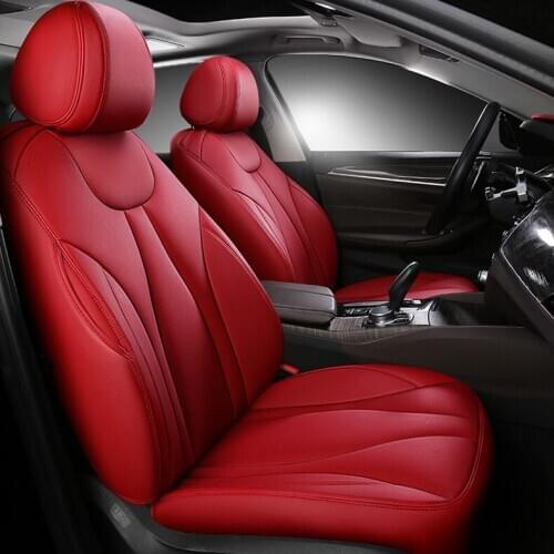 Custom cowhide Leather car seat cover for auto Audi A5 A3 A4 A6 A7 A1 A8 Q3 Q2 Q5 Q7 100 R8 TT car Interior accessories stickers