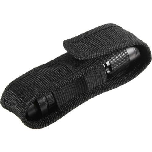 Flashlight Holder Case Nylon Torch Light Holster Holding Belt Flashlight Magic Tape Pouch Camping Hiking Accessory Outdoor Tools