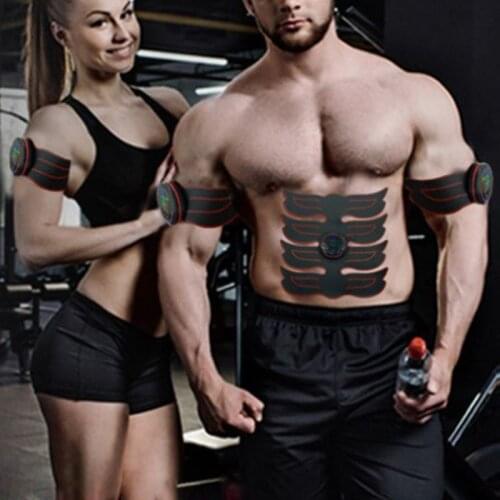 Electric EMS Abdomen Pad Intelligent Pulse Massager Abdominal Muscle Stimulator