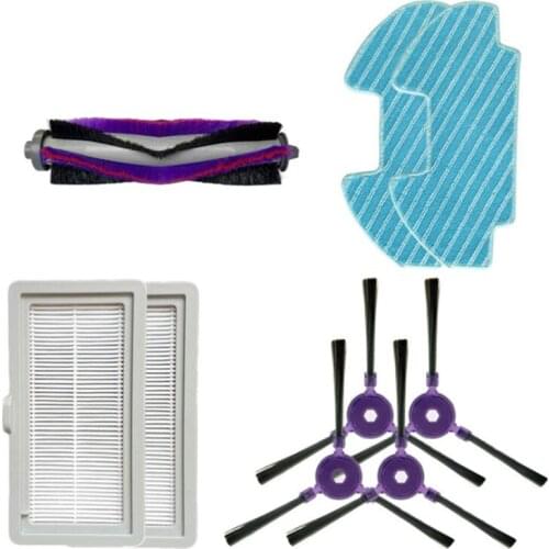 Vacuum Cleaner Main Side Brush Filter Mop Cloth for Midea VCR08 MR09 I5 Vacuum Cleaner Sweeping Robot Accessories