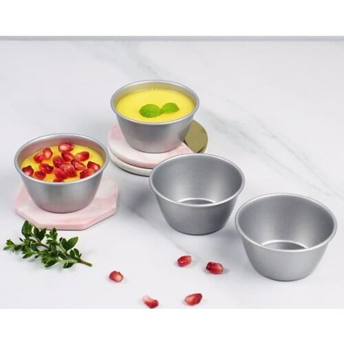 Egg Tart Mould Aluminum Alloy Pudding Tin Mould Cake Cup Cheese Cupcake Bakeware Household Baking Tools Jelly Mold
