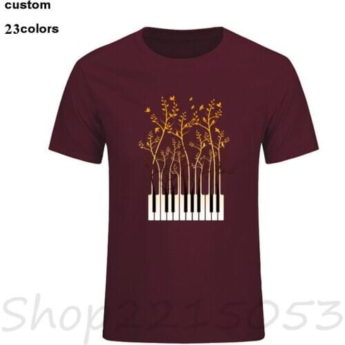 Creative Design Composer Music Note Piano Pianist T-Shirts Men DJ Thanksgiving Day Custom Party team t Shirt male tshirts guitar