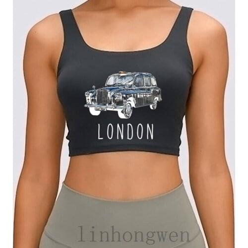 Classic London Black Taxi British For London Lover Women Tank Top Fit Comical Unique S-XL Customize Clothes Crop Top