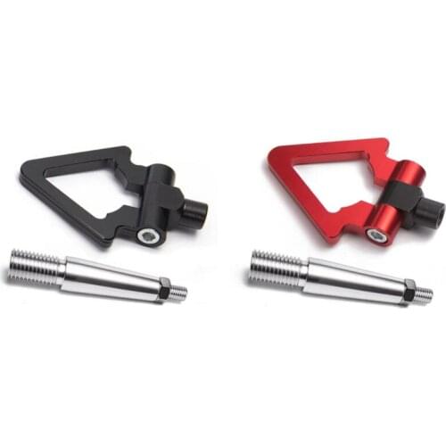 CNC Aluminum Front/Rear Japan Car Tow Ring Hook Kit for Mitsubishi Lancer EVO Triple-cornered Trailer Ring Car