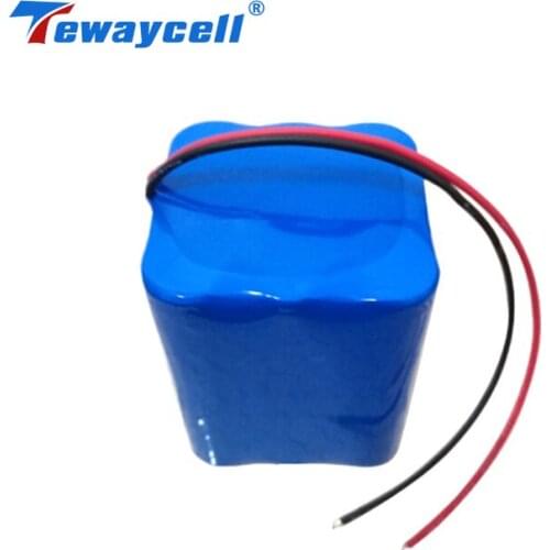 Tewaycell Rechargeable Li-ion Battery 3S3P 18650 12V 6600mAh 18650 Lithium Battery Pack 6AH With Charger