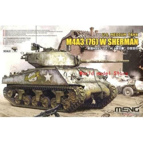 MENG Model TS-043 1/35 U.S MEDIUM TANK M4A3 (76) W TYRANNOSAURUS SERIES Sherman