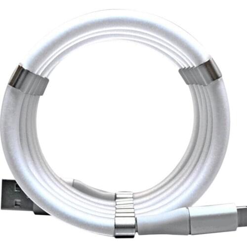 Fashionable Fast Charging Cable Magnetic Organized Charging Cable For USB-Lighting Micro Type-C with Winding New Technology